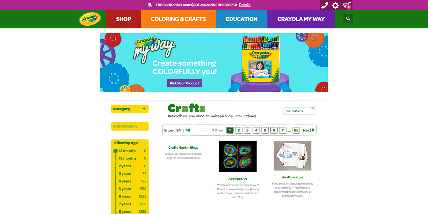 Crayola Website