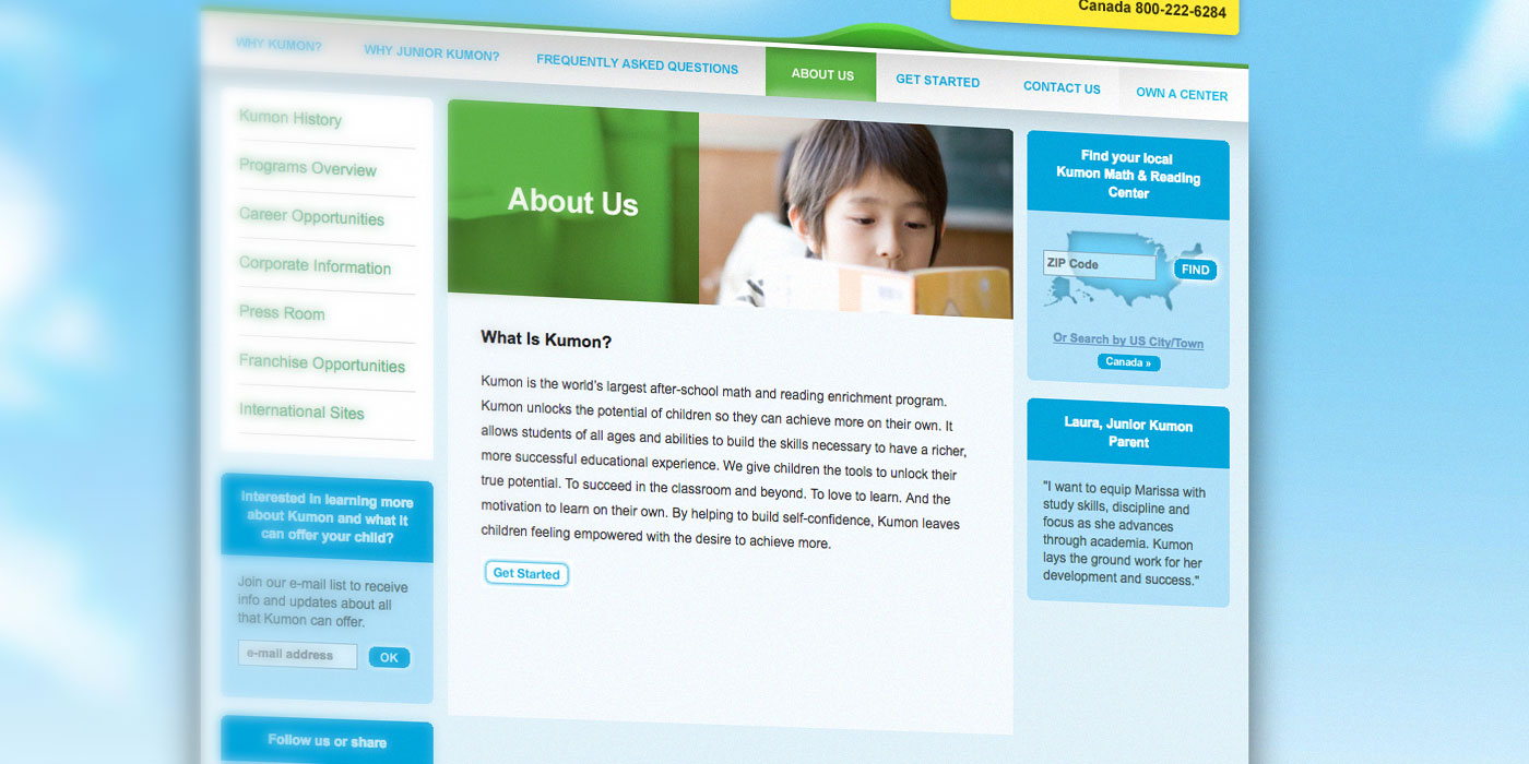 Kumon Franchise Websites