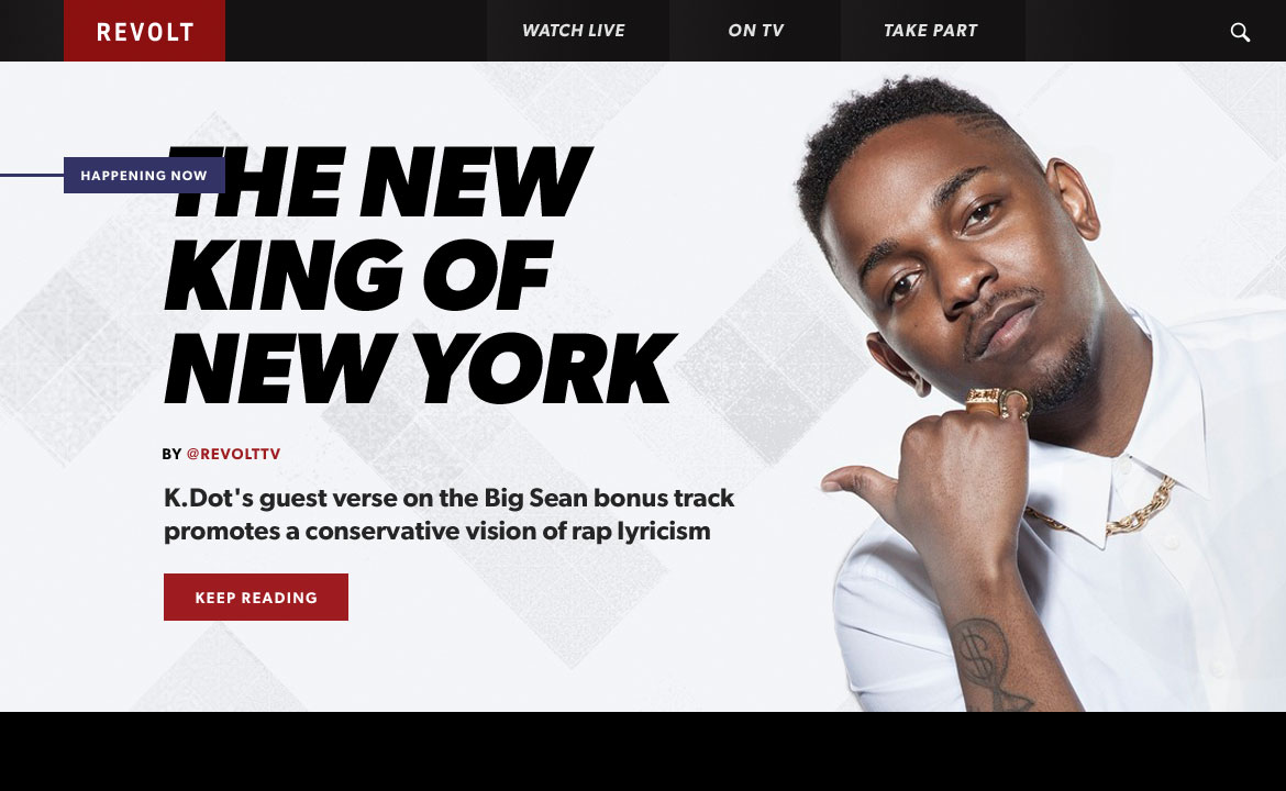 Revolt.TV Website