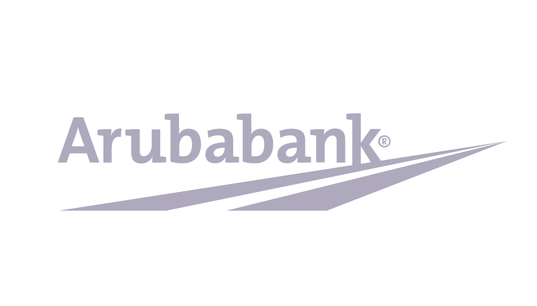Aruba Bank logo light purple
