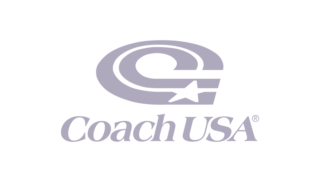Coach USA logo light purple