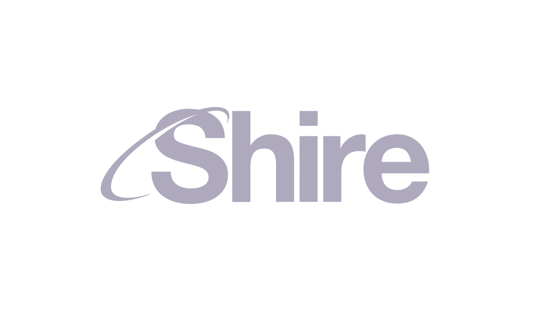 Shire logo light purple