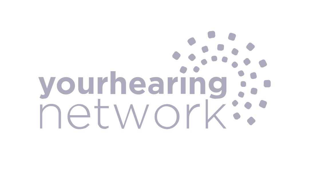 Your Hearing Network logo light purple