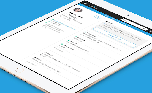 Comcast intranet on tablet