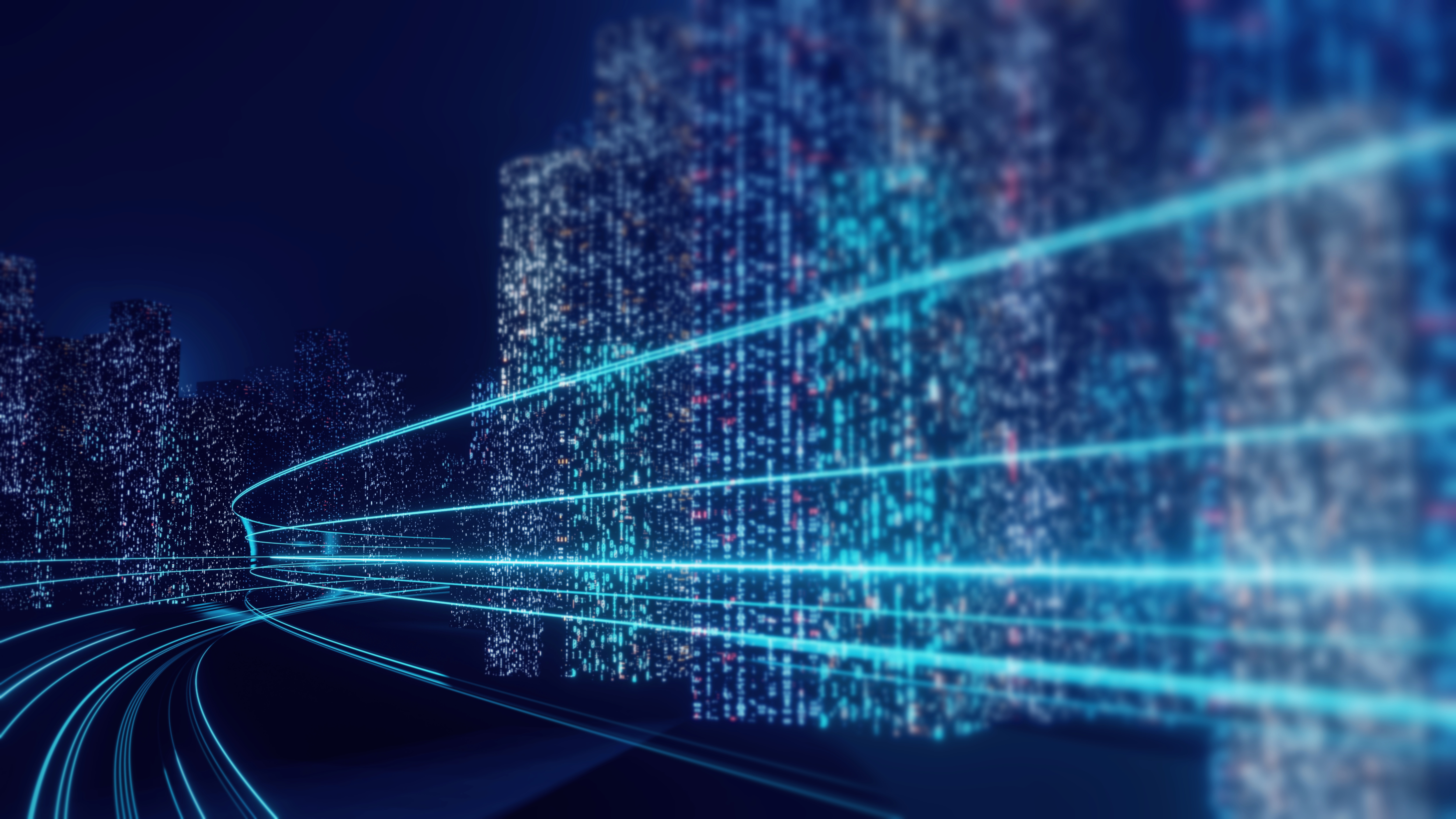digital blue path
