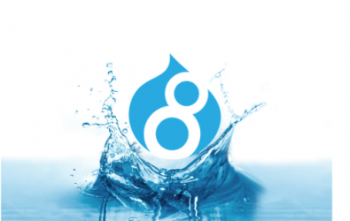 Drupal 8 in water splash