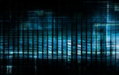 Data protection banner web icon.