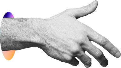 Man's handshake.